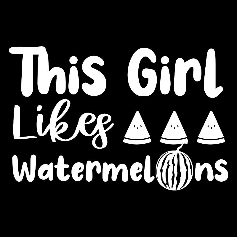 Mädchen mag Melonen Tropische Wassermelonenfrüchte