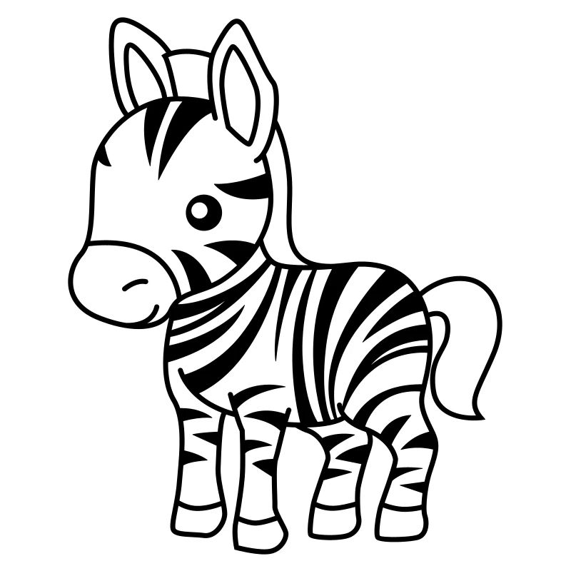Zebra Comic Animal