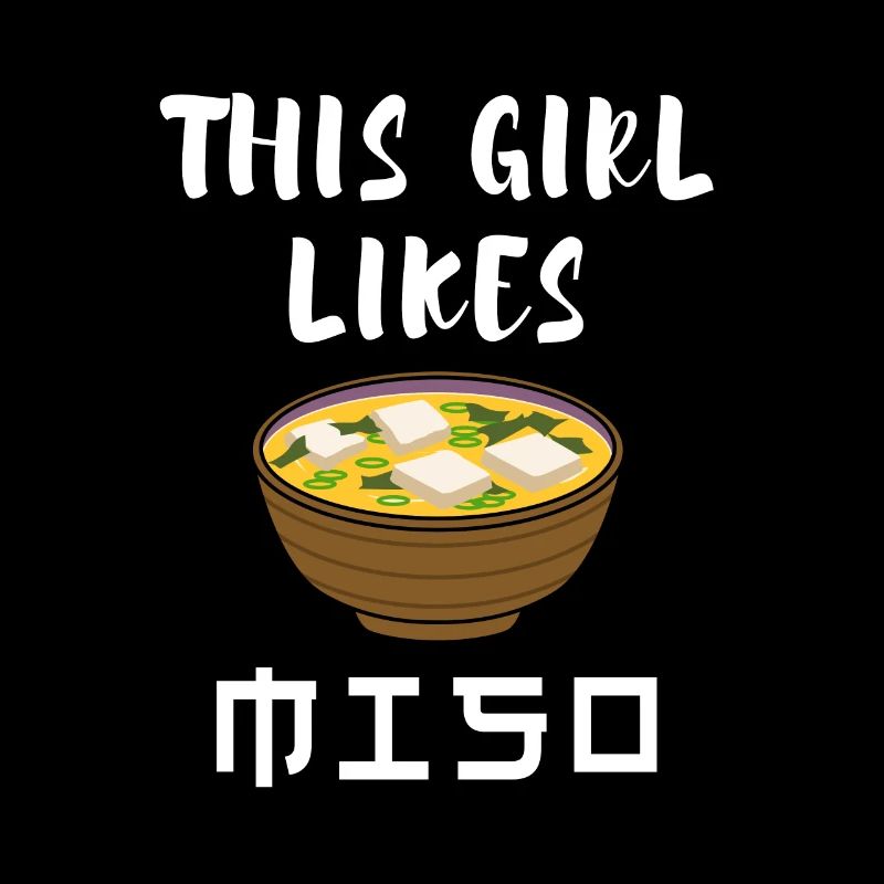 Mädchen mag Miso-Suppe Ironisches Ramen