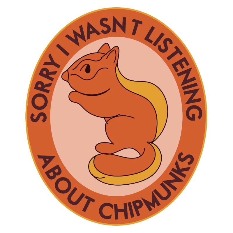 Thinking About Chipmunks Forest Animal Cute