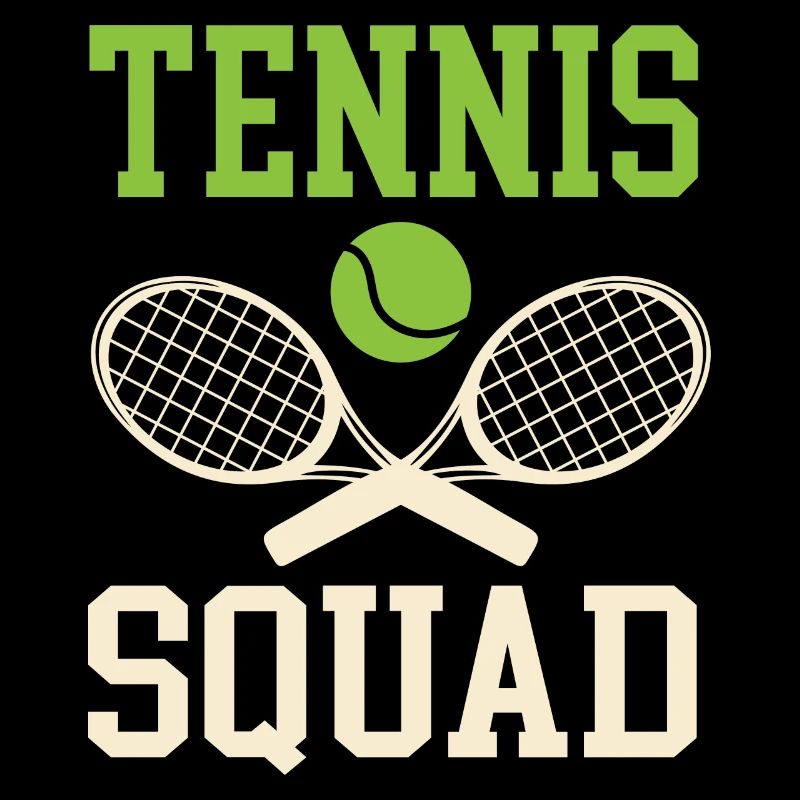 Tennis Squad Ironic Saying Racket Tennis Player