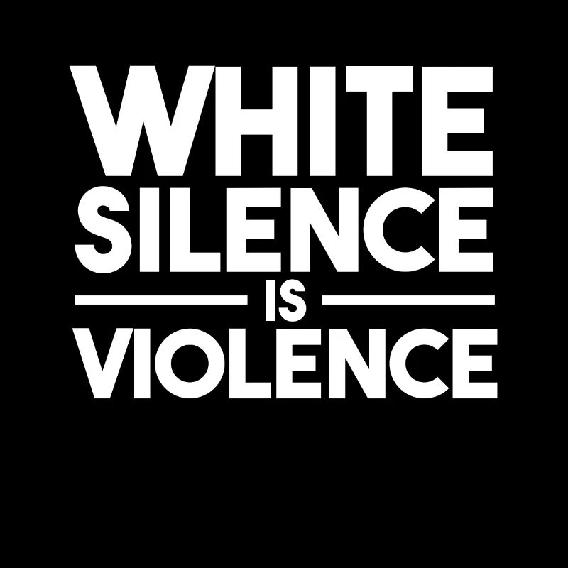 Le silence blanc est la violence La vie noire compte