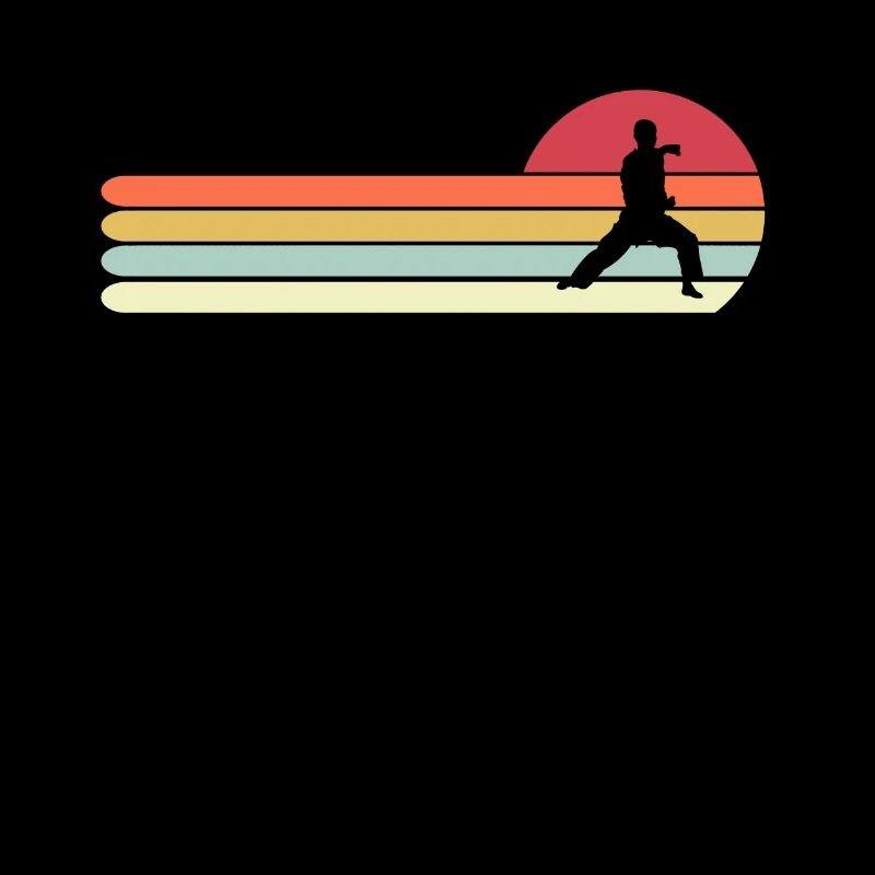 Retro Vintage Style Karate Gift for Dad