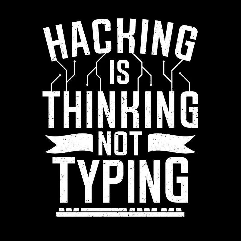 Hacking denkt computerhacker Cybersicherheit