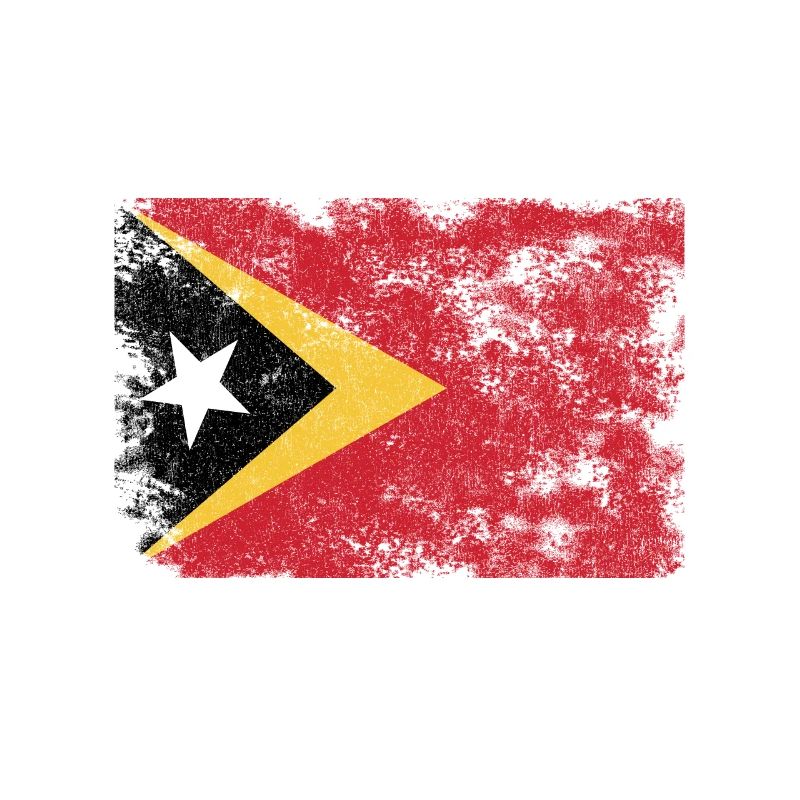 Osttimor-Flagge Distressed Timorese Flagge