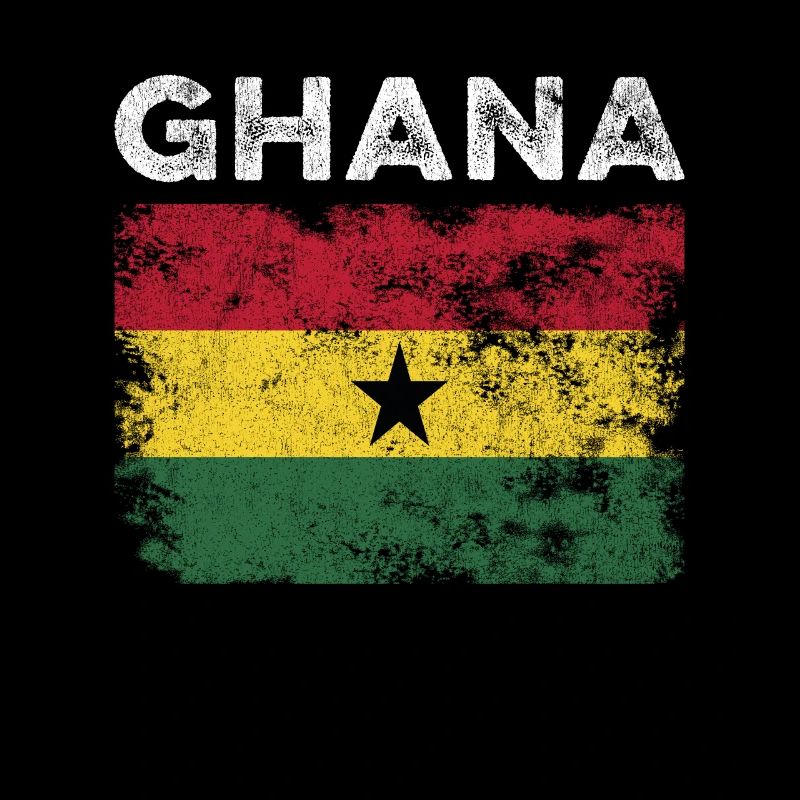 Ghana Flag Distressed - Drapeau ghanéen