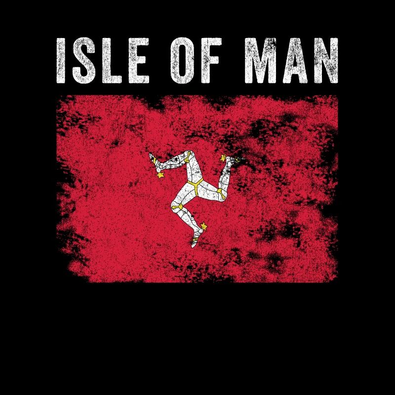 Drapeau de l’île de Man en détresse - Drapeau de Manx