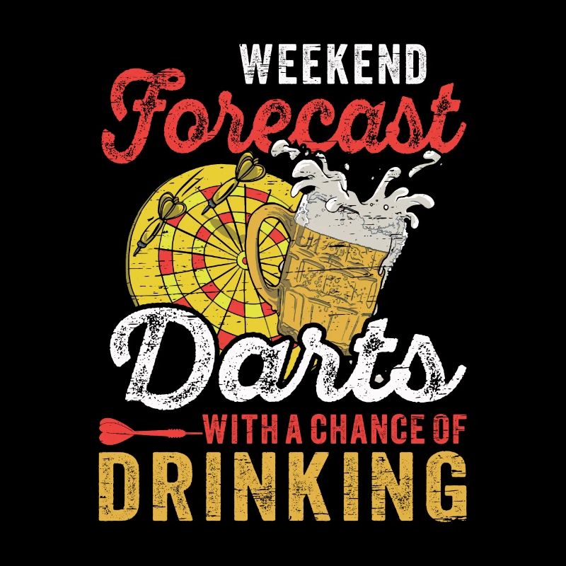 Dart Dartboard Week-end Prévisions Darts Boire