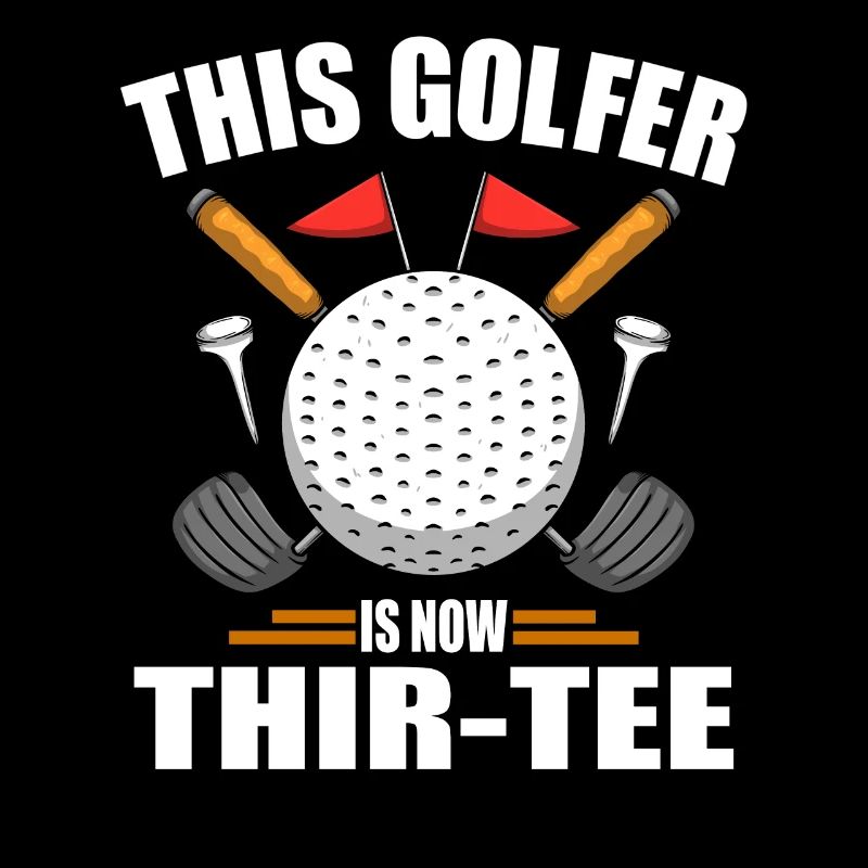 Chemises de golf d’anniversaire pour hommes 30th ans de golf