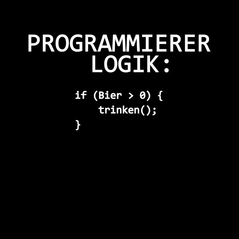 Programmer Logic IT Programmer Drinking Beer