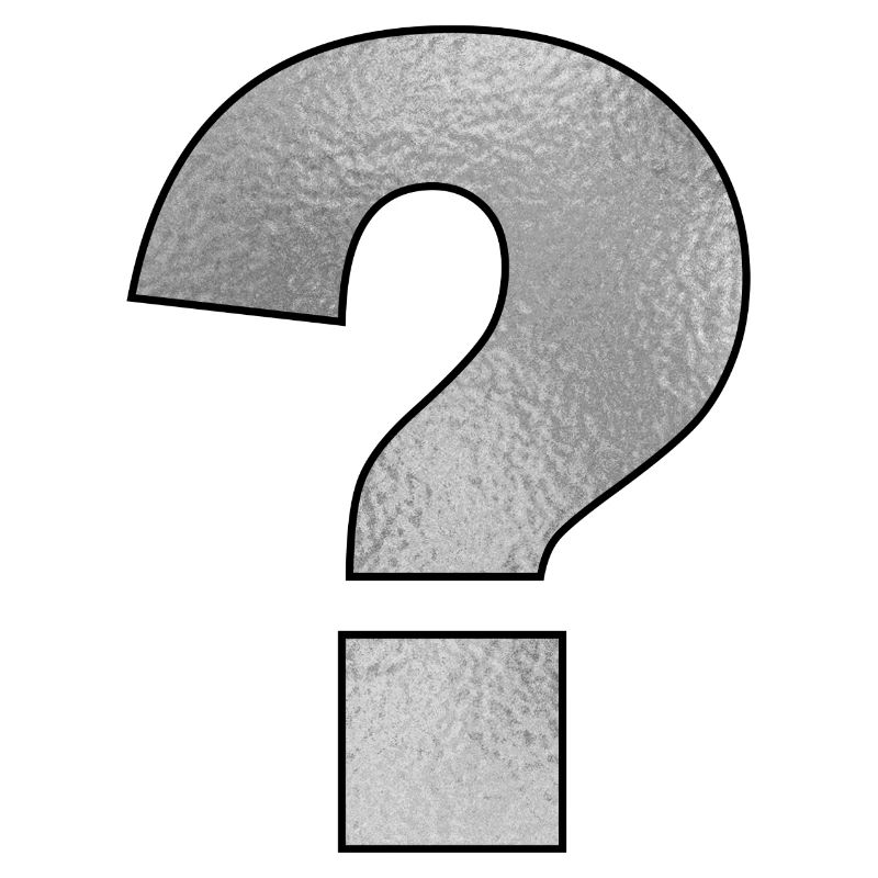 Punctuation Mark Question Mark Silver