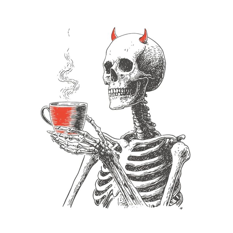 Devilish Coffee Skeleton