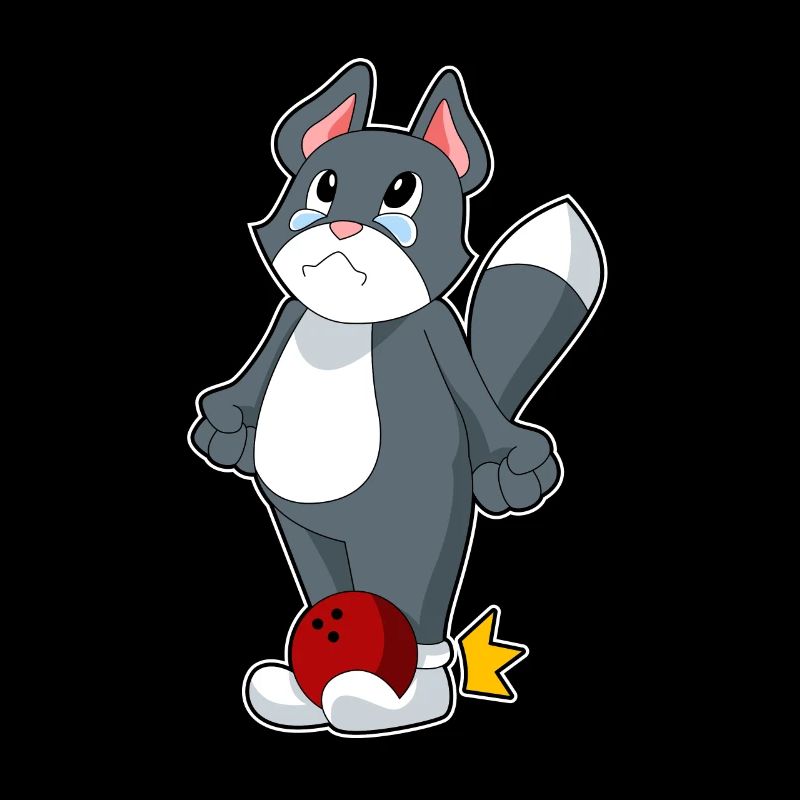 Boule de bowling pour chat