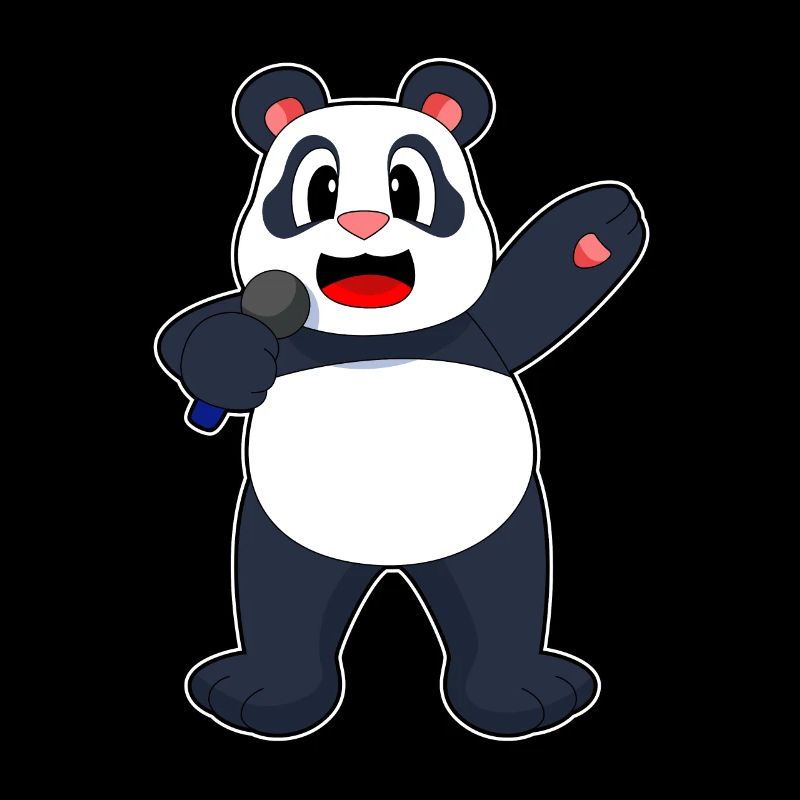 Panda Sänger Mikrofon
