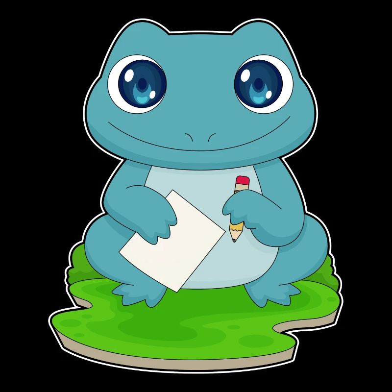 École de papier étudiante Frog