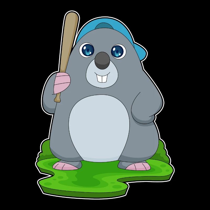 Maulwurf Baseball Baseballschläger