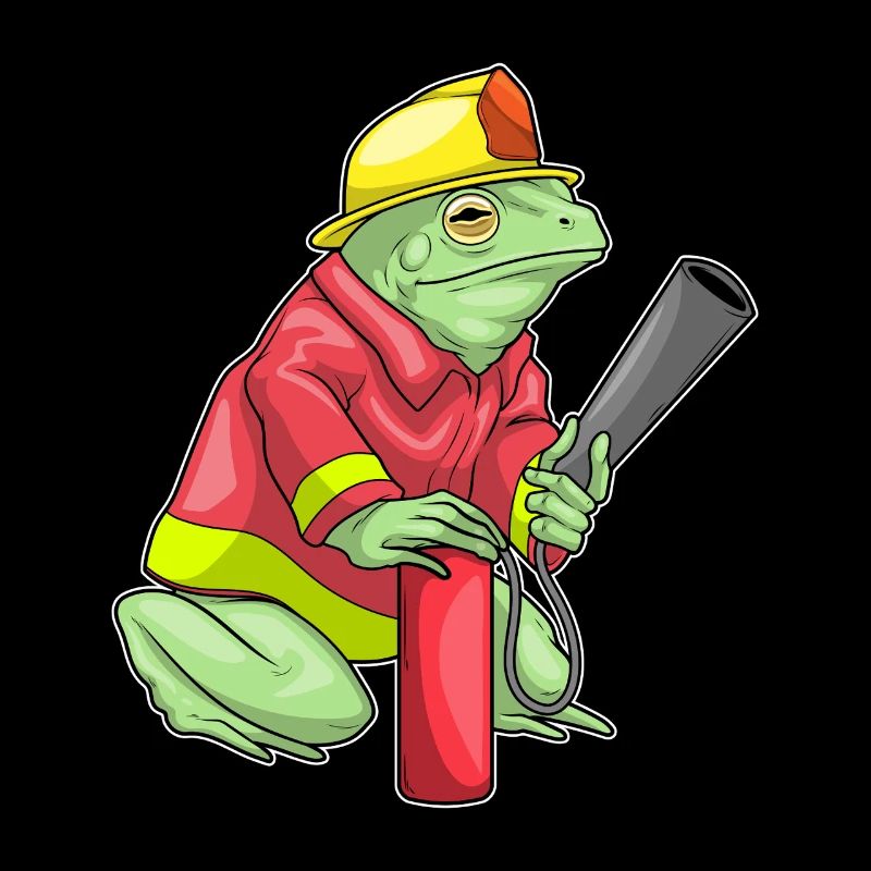 Frog Firefighter Fire Extinguisher Fire Brigade
