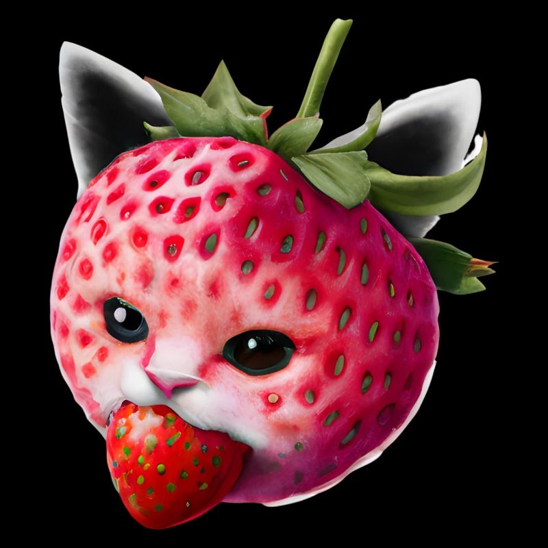 Erdbeerkatze