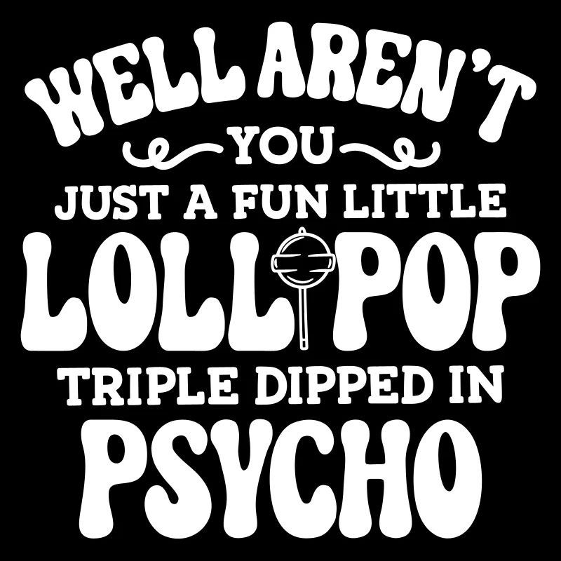 POP SUCETTE CRAZY PSYCHO FRAPPE MOTIF DE DROGUE