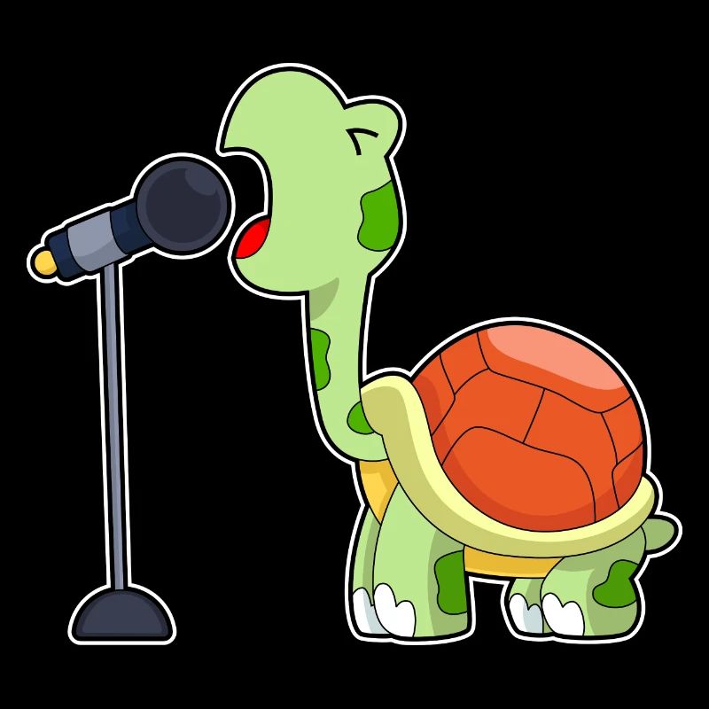 Turtle Singer Microphone Musique