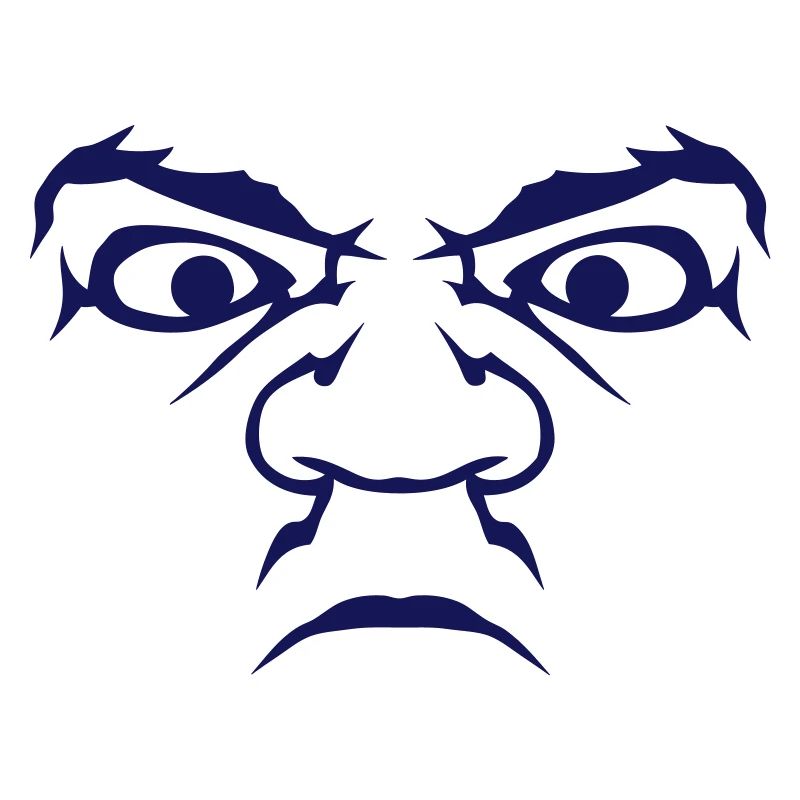 Head grumpy nasty anger grumpy humor