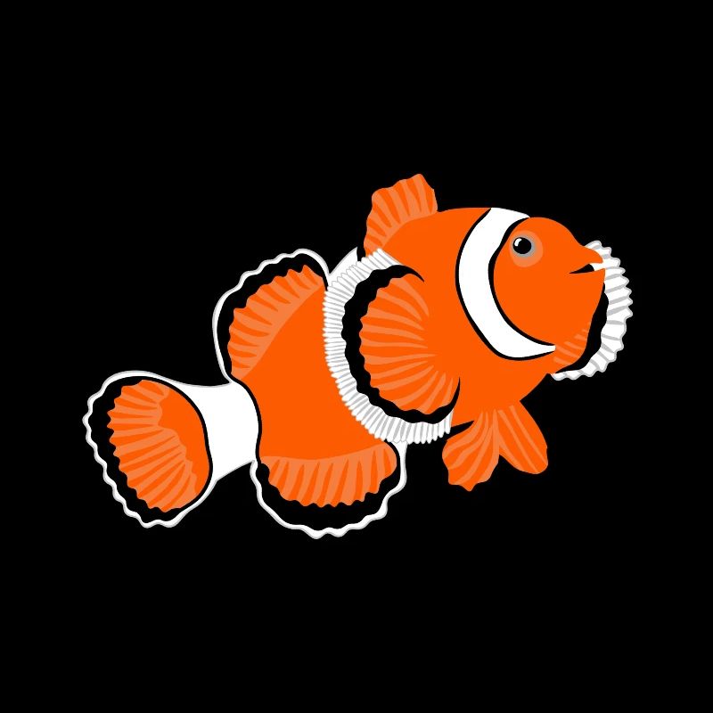Clownfish Anemone Fish No.2 /orange white fish