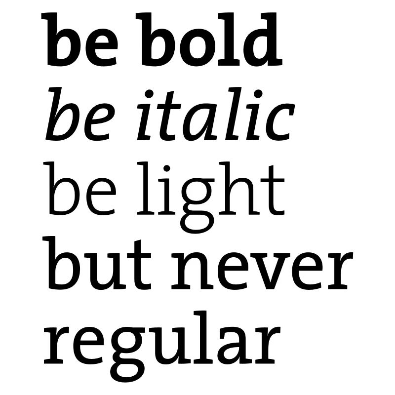 be never regular