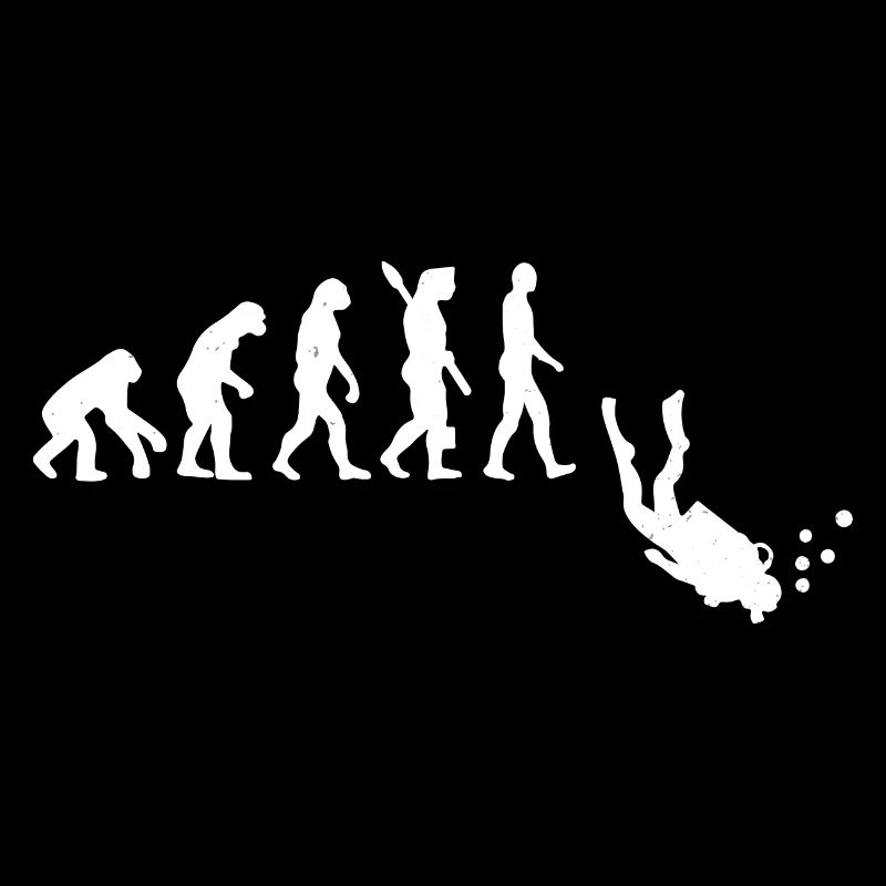 Lustige Taucher Evolution - Tauchen