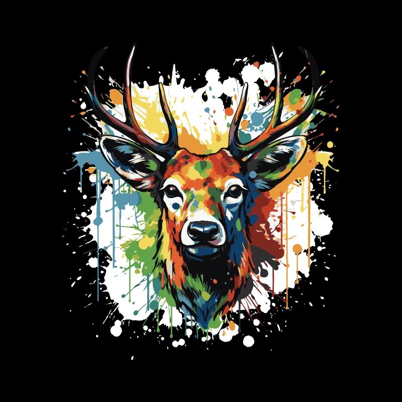 Deer Pop Art Head