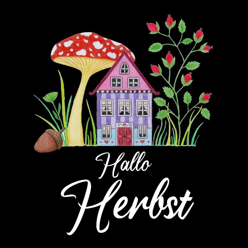 Hello Autumn Toadstool Dwarf House Autumnal