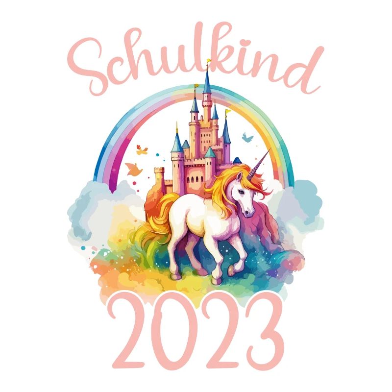 Schulkind 2023 Einschulung Einhorn Schule Schüler
