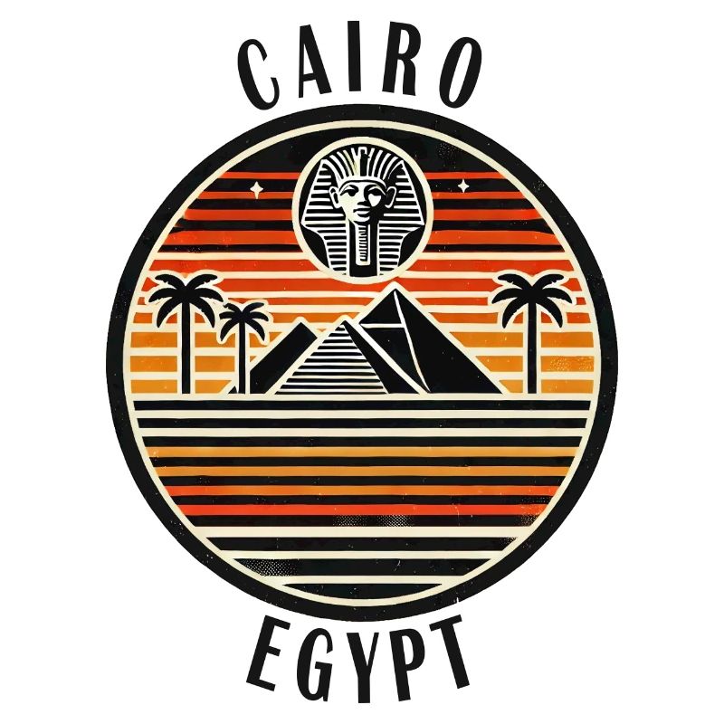 Conception de la pyramide du Caire en Égypte