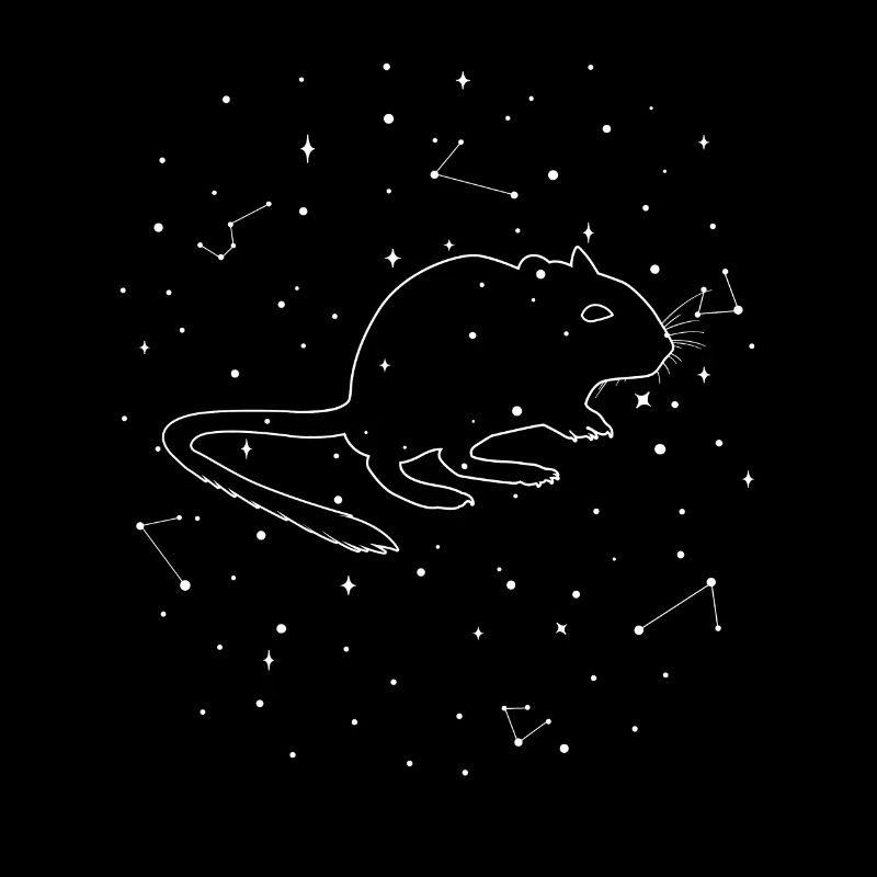 Sternbild Degu Constellation Octodon Rodent