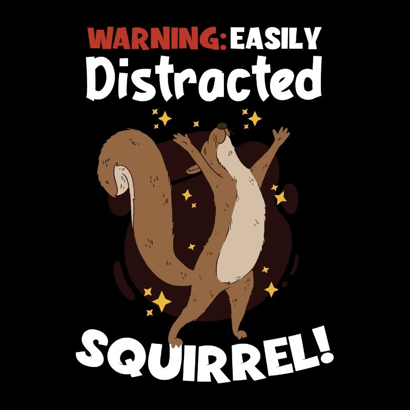 Easily Distracted Squirrel Japanese Fox Squirrel