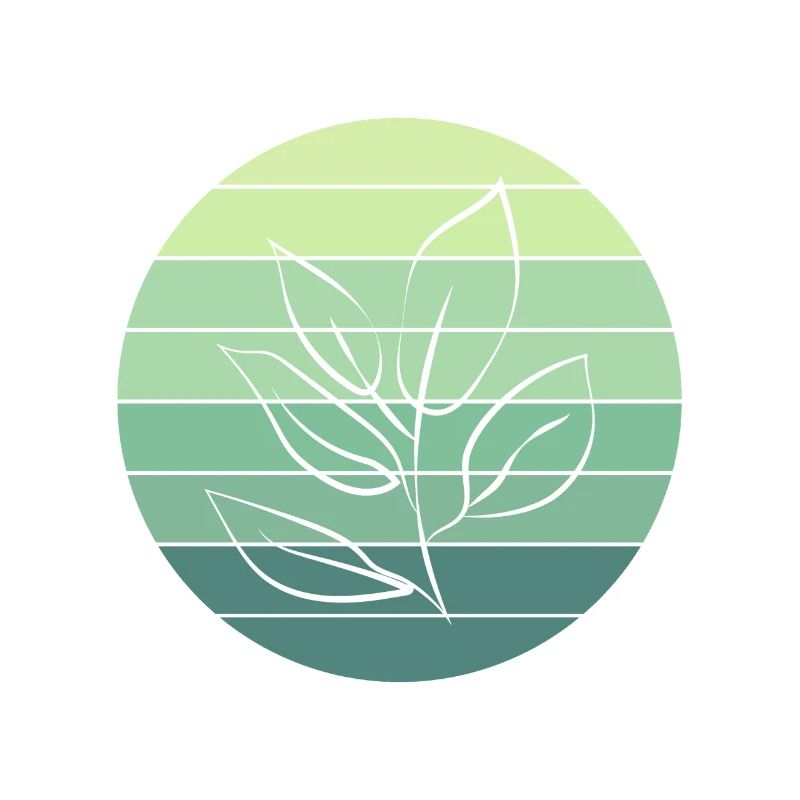 Vegetable Lover's Leaf Sunset Design