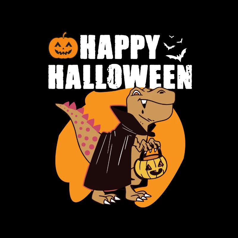 Funny Halloween Vampire Dinosaur T-Rex Design