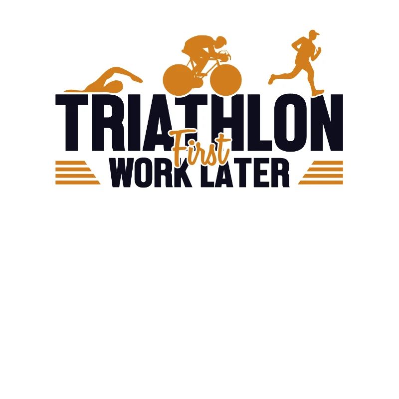 Triathlon First Work Later Triathlet Training