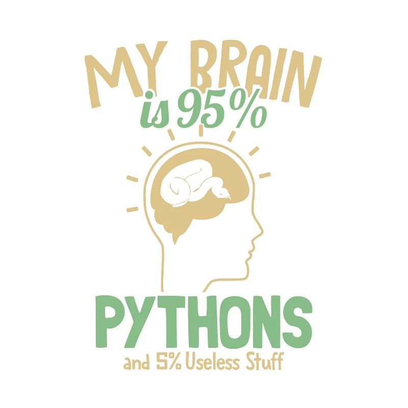 Mon cerveau est composé à 95% de pythons Python Snake Banana