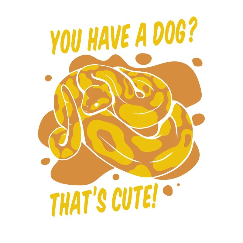 Vous avez un chien mignon Python serpent banane