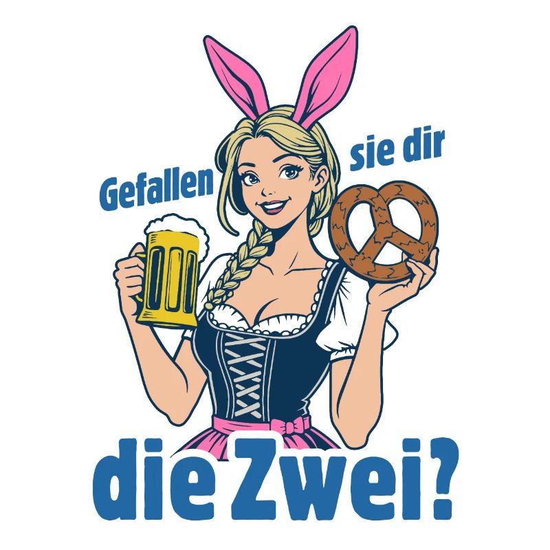 Gefallen sie dir, die Zwei? Dirndl Bier & Bretzen