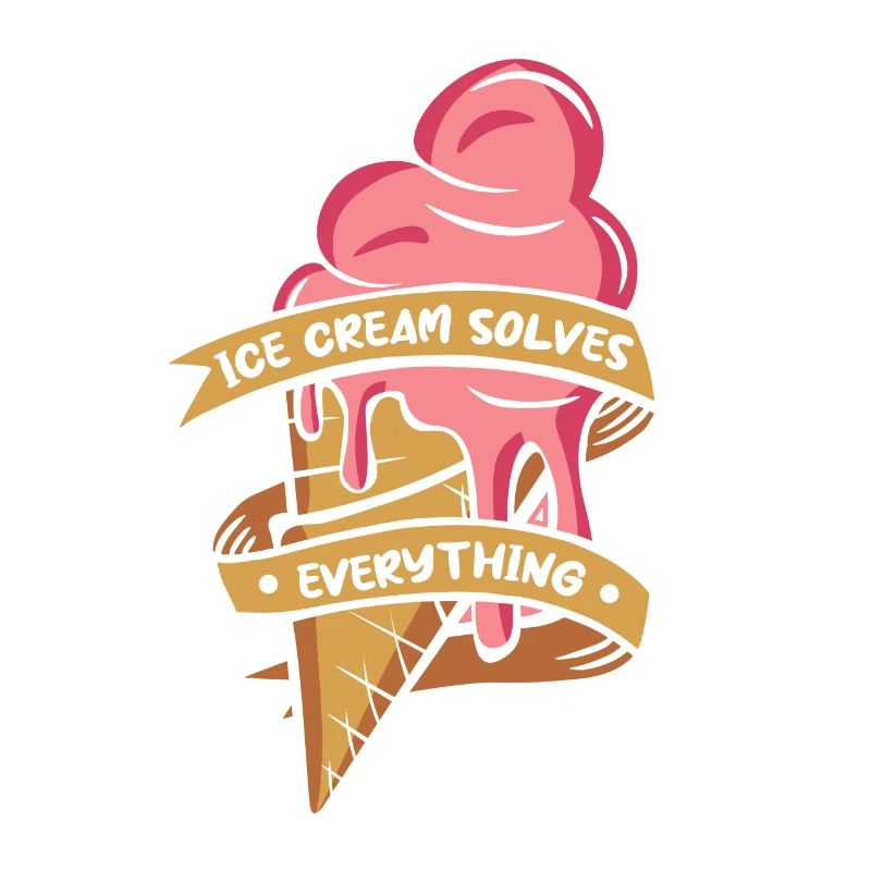 Ice Cream Solves Everything Gelato Maker Lover