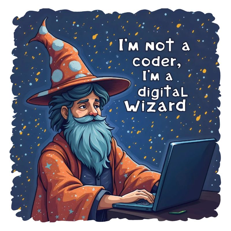 I'm Not a Coder I'm a Digital Wizard Programmer