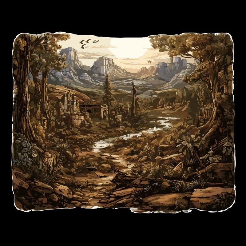 Landschaft - Illustration