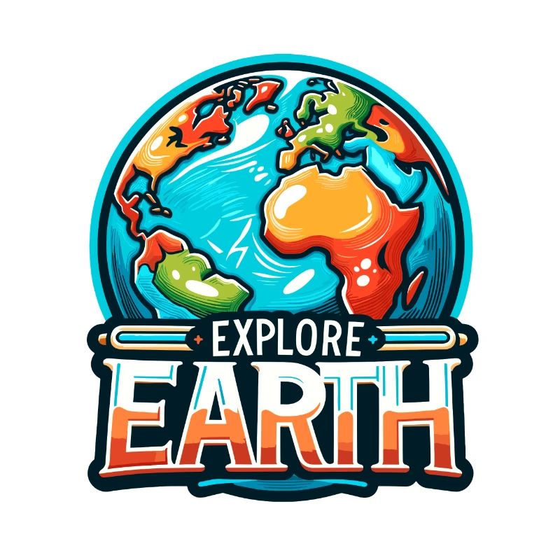 Explore Earth - Erde Illustration