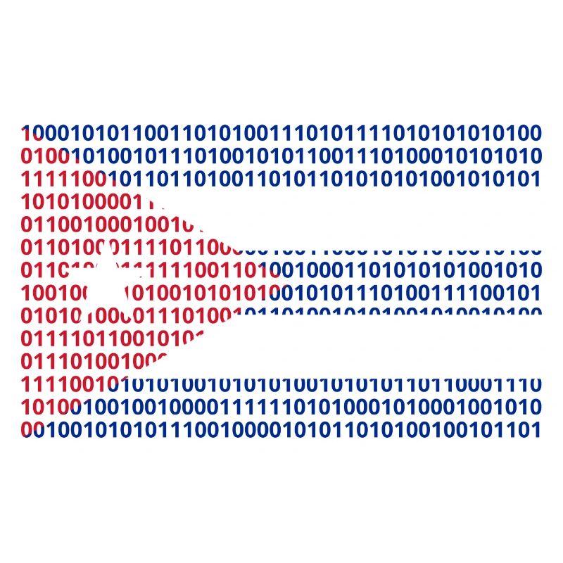 Kuba Flagge Binärcode Bit Byte Binär Informatik PC