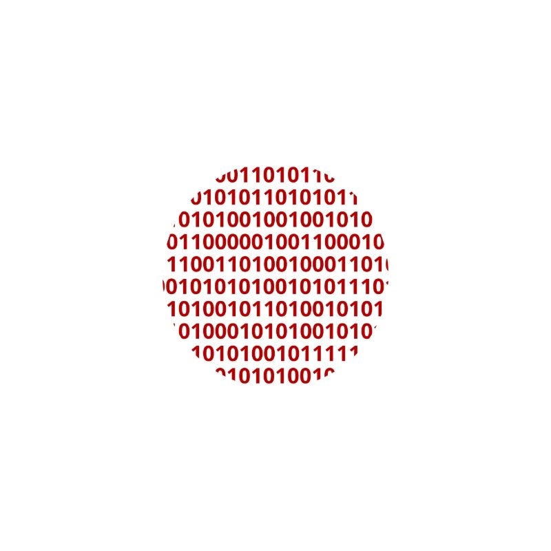 Japan Flagge Zahlen Binärcode Byte Bit Code