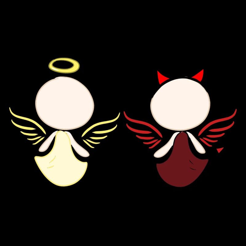 Devil Angel Symbol Good Evil