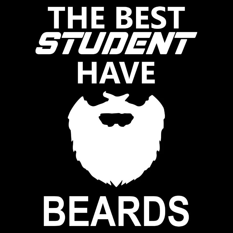 Lustiger Bart Studenten Spruch Geschenk Student