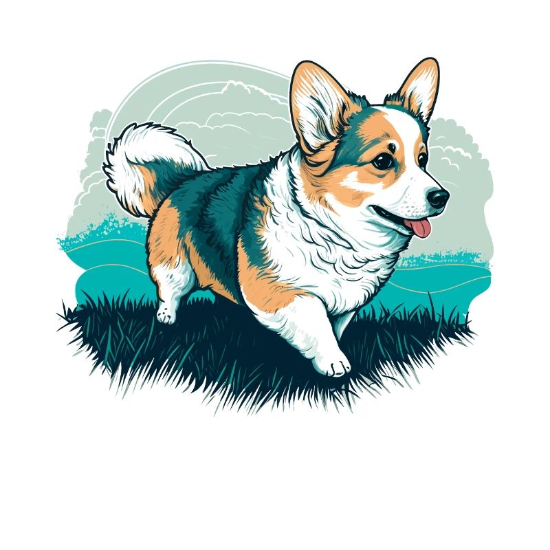 Corgi on a Walk