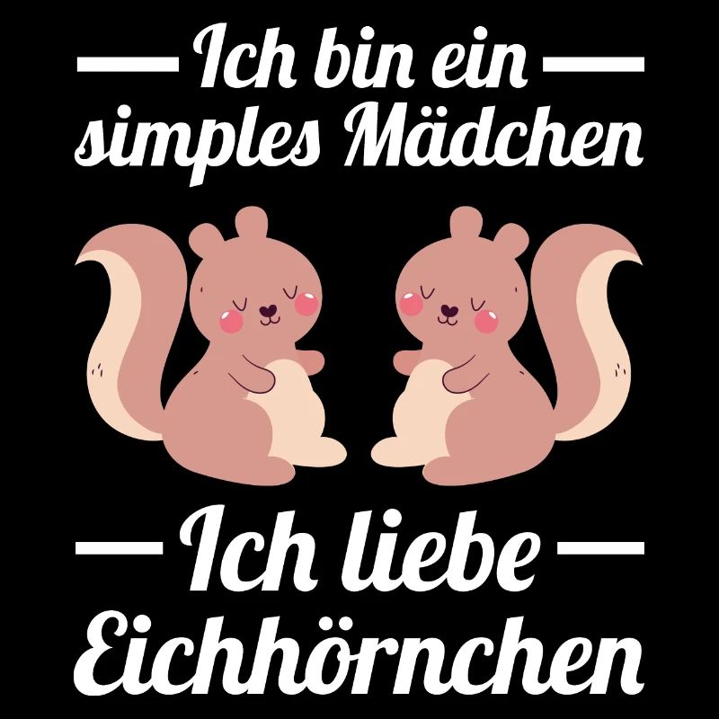 Eichhörnchen Mädchen Wildtier Geschenk